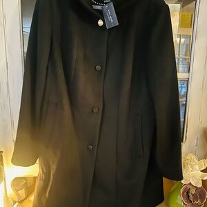 Kate Spade Classic Black Pea Coat
